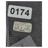 Buffalo Nickel Silver Bar Art Bullion $130