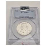 1963 PCGS MS64 50C Benji Half Dollar Coin