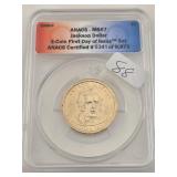 2008-P Jackson Dollar ANACS MS67 First Day Issue