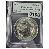 2024 Great Britain Silver Britannia MS69 $240