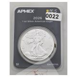2026 1 oz Silver American Eagle PCGS $240