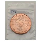 2nd Amendment We The People Copper Round $130