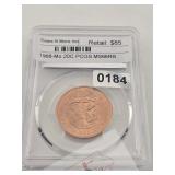 1968-Mo 20C PCGS MS66RB Mexican Coin $85