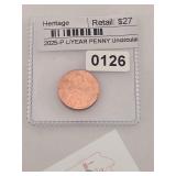 2025-P L/YEAR PENNY Uncirculated $27
