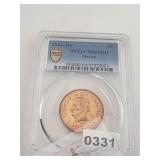 1944 Mexico Copper 5 Centavos PCGS MS64 $130