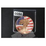 Colorized Walking Liberty Copper Round $130
