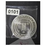 Intaglio Mint 1 oz .999 Fine Silver Round $240