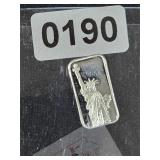 Statue of Liberty Silver Ingot Bar $130