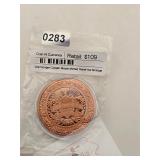 Warmonger Copper Medal Minted Relief $218
