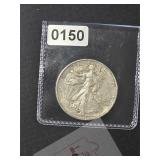 1939 Walking Liberty Silver Half Dollar $130