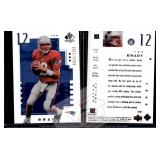 Tom Brady 2000 SP Authentic Rookie Reprint