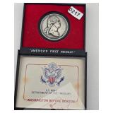 Washington Before Boston Pewter Medal $130