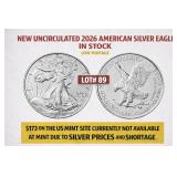 NEW Uncirculated 2026 American Silver Eagle READ!!