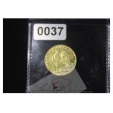 1899 France 10 Francs Rooster Coin $1168