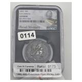 1892 50C Columbian Real Money Slab $175