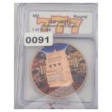 Jackpot Copper Round ICG MS70 Coin $130