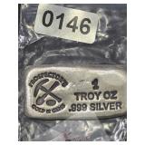 Prospectors 1 Troy Oz .999 Silver Bar $240