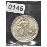 1945 Walking Liberty Silver Half Dollar $130