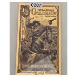2024 Oklahoma 1/2000 Goldback Gold Note $130