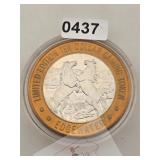 Edgewater Casino Silver Gaming Token $130