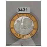 Wyatt Earp .999 Pure Silver Proof Coin $240