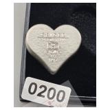 Geiger Edelmetalle Silver Heart Bar $240