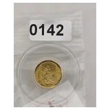 Prospector Small Gold Nugget Coin $130