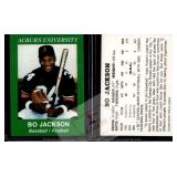 Bo Jackson 1986 Auburn Baseball Football RC