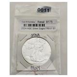 2024 ASE Silver Eagle Star Privy $1 Coin $350