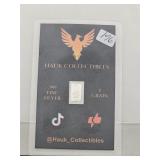 1 Grain Fine .999 Silver Bullion Bar $392