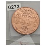 2nd Amendment We The People Copper Round $130