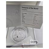 2010 Treasures World Silver Sapphire $235