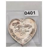 Especially For You .999 Fine Silver Heart $240