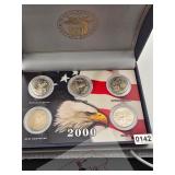 2000 State Quarter Proof Set World Reserve $130