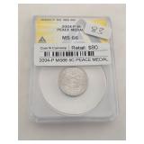 2004-P 5C PEACE MEDAL ANACS MS66 COIN $160