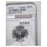 1956 Silver Washington Quarter PF66 NGC $730