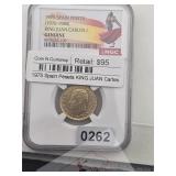 1975 Spain King Juan Carlos I Peseta $190