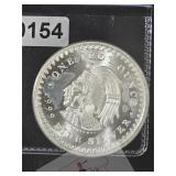 Aztec Calendar Cuauhtemoc Silver Round $240