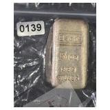 Vintage Bache 5 oz 999 Silver Poured Bar $1200