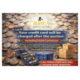Your credit card will be charged after auction.