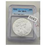 2021 ICG MS70 Silver Eagle Type 1 $240