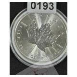 Canada Silver Maple Leaf Privy Coin $240