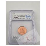 2000 Lincoln Cent Graded ICG-BU $99