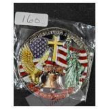 Celebrating America 250 Years Enameled Coin