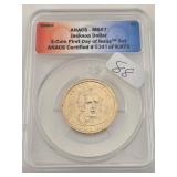 2008-P Jackson Dollar ANACS MS67 First Day Issue