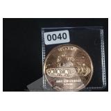 US Army M4 Sherman Tank Copper Round $130