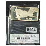 World of Flight Silver ME 109 Proof Bar $310