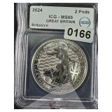 2024 Great Britain Silver Britannia MS69 $240