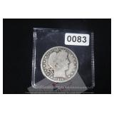 1910 Barber Quarter Silver Coin US $130