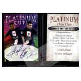 Messi Mbappe Platinum Cuts Stars Card Facsimile
